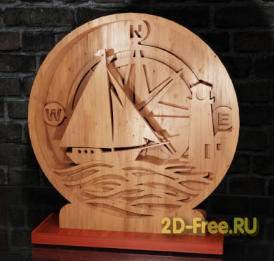 Компас 2D макет для лазерной резки