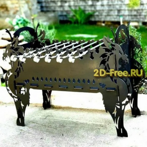 Шашлычница резная dxf