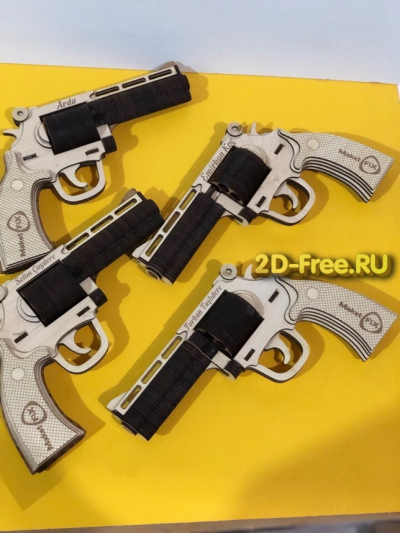 Пистолет макет dxf