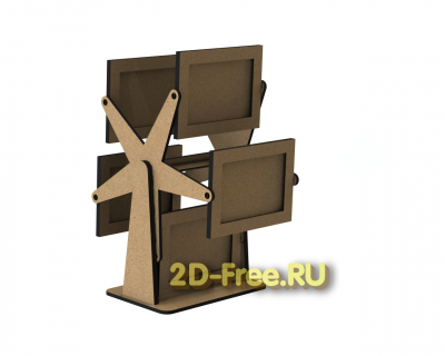 Мельница с открытками 2D