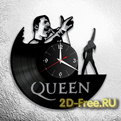 Часы из пластинки музыка QUEEN 3