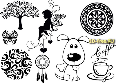 Векторы набор Free Vectors for Laser Cutting 053