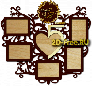 Фоторамка для лазерной резки 247