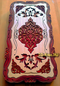 Нарды резная модель из дерева