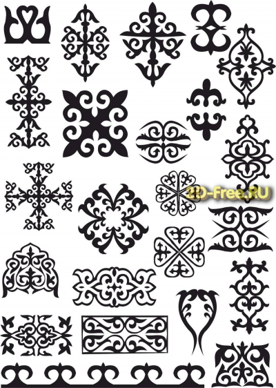 Векторы набор Free Vectors for Laser Cutting 248