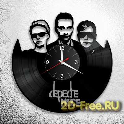 Часы из пластинки музыка Depeche Mode 2