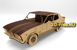 Машинки torana 2D макет для лазерной резки