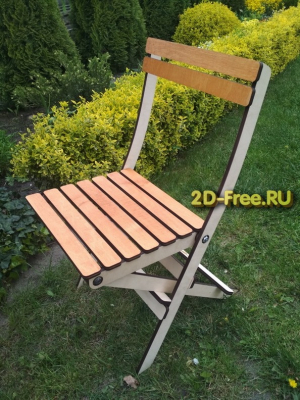 Стул складной чертеж cdr