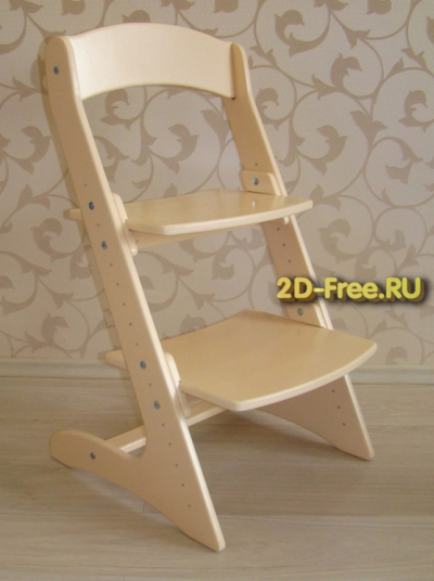 Детский стул чертеж в формате cdr