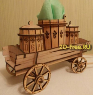 Салфетница и два бочонка