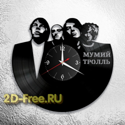 Часы из пластинки русская музыка Мумий троль