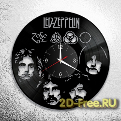 Часы из пластинки музыка Led Zeppelin