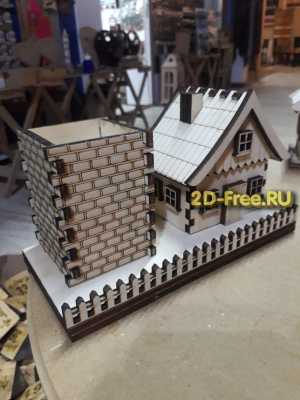 Домик модель формата cdr