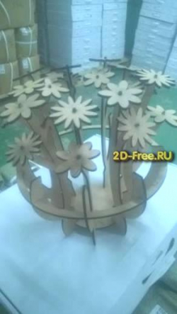 Фанерные цветы 2D