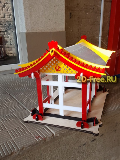 Птичья кормушка в китайском стиле