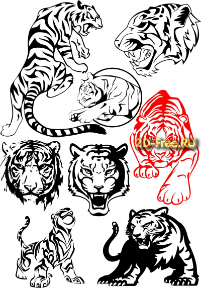 Векторы набор Free Vectors for Laser Cutting 036