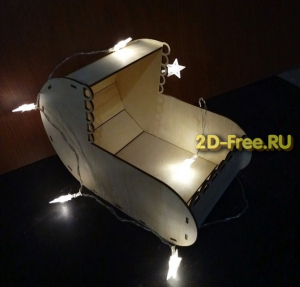 Коробочка коляска cdr макет