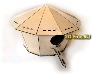 Скворечник круглый формат файла dxf