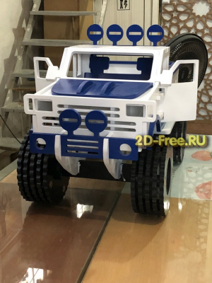 Monster Truck макет dxf