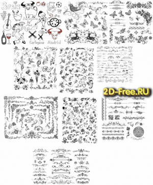 Векторы набор Free Vectors for Laser Cutting 140