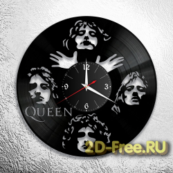 Часы из пластинки музыка QUEEN