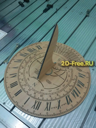 Солнечный календарь макет