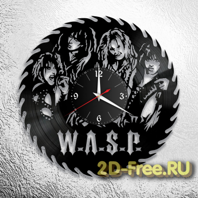 Часы из пластинки зарубежная музыка WASP