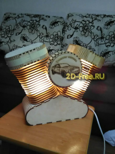 Лампа Харлей Дэвидсон макет