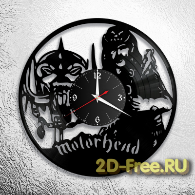 Часы из пластинки музыка Motorhead
