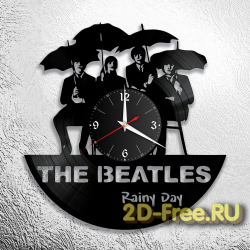 Часы из пластинки музыка BEATLES 7