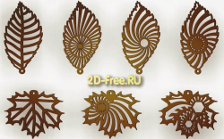 Сережки и не только 2D макет для лазерной резки