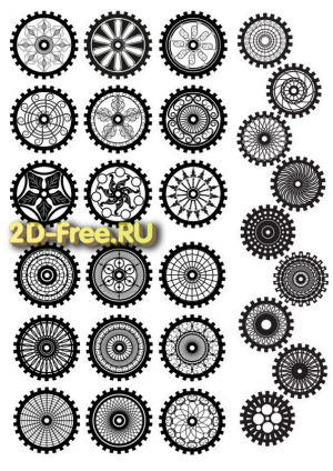 Векторы набор Free Vectors for Laser Cutting 281