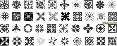 Векторы набор Free Vectors for Laser Cutting 025