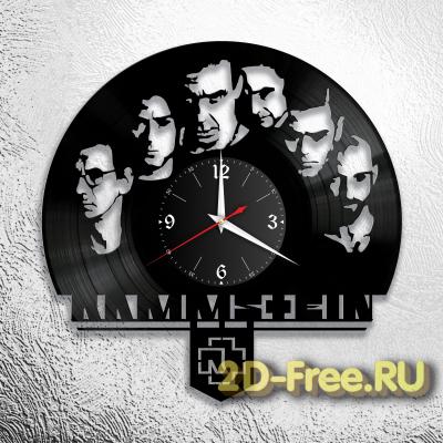Часы из пластинки музыка Rammstein