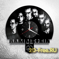 Часы из пластинки музыка Rammstein
