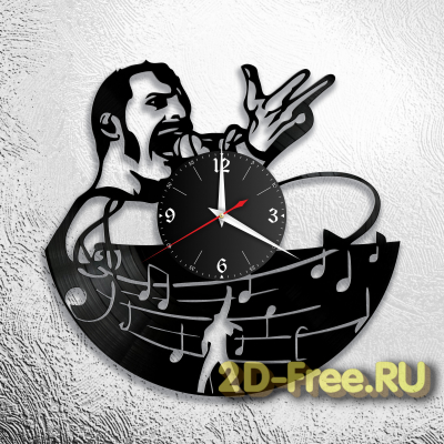 Часы из пластинки музыка QUEEN 7