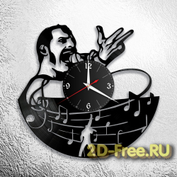 Часы из пластинки музыка QUEEN 7