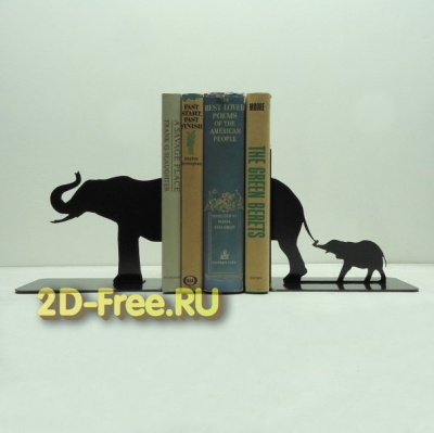 Стопоры для книг слоны