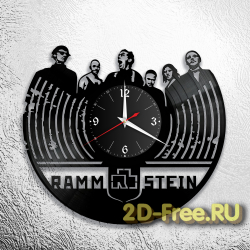 Часы из пластинки музыка Rammstein 4