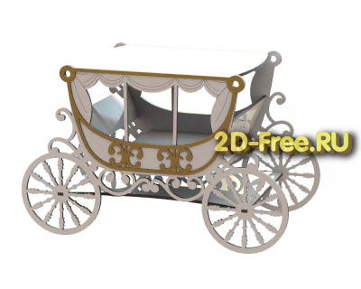 Карета царская 2D макет