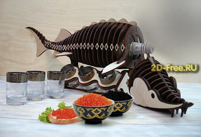 Мини бар рыбный макет