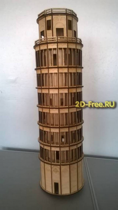 Пизанская башня макет cdr