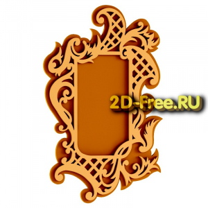 Рамка под фото резная для лазерной резки