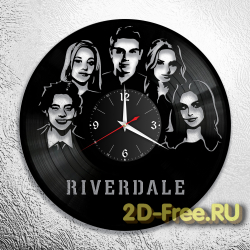 Часы из пластинки музыка Riverdale