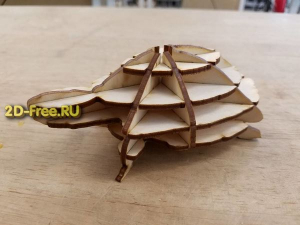Макет черепахи для лазерной резки