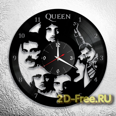 Часы из пластинки музыка QUEEN 5