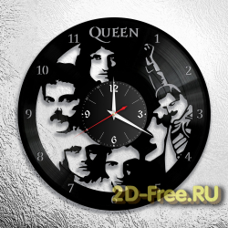 Часы из пластинки музыка QUEEN 5