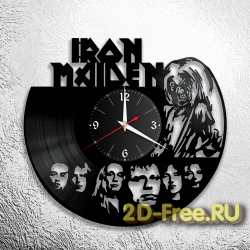 Часы из пластинки музыка Iron Maiden