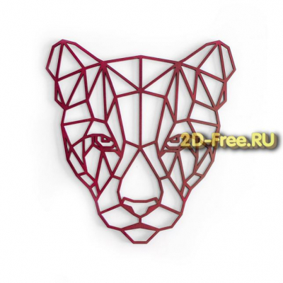 Пантера панно формат cdr