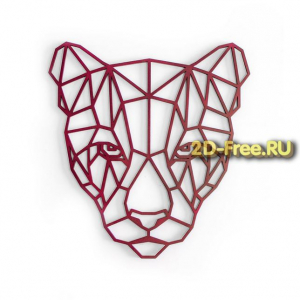Пантера панно формат cdr